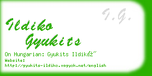 ildiko gyukits business card